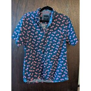 Across The Pond Medium Floral Button Up Shirt